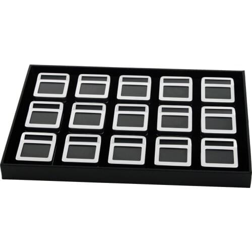 GemTrue Factory Price Jewelry Diamond Gemstone Display Jewel Store Trade Show Box with Logo inter-changeable Stone Details Card