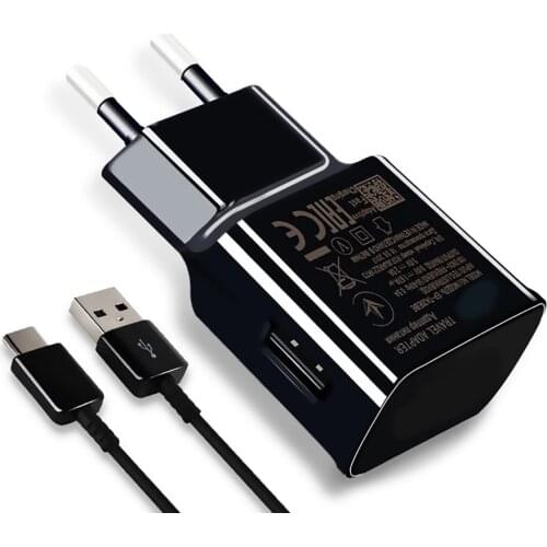 USB Type C Cable for Xiaomi Redmi Note 7 For Galaxy S9 S8 Fast Charging Data Cable for Xperia Huawei USB Type-C EU Plug Charger