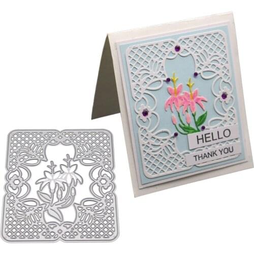 Lace Background Metal Cutting Dies Stencils for DIY Scrapbooking Stamp/photo album Decorative Embossing DIY Paper Cards new