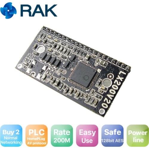LX200V20 PLC Homeplug AV Module Embedded Power Line Communciation Module Integrated Ethernet Module 200Mbps 128bit AES Q148