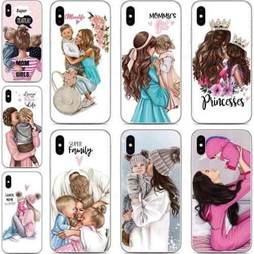 Mom Baby Girl Boy Son Phone Case For Wiko Y81 Y61 Y80 Y70 Y60 Y50 Sunny 5 View 5 Plus 4 3 Pro Wim Lite U Feel Prime Cover
