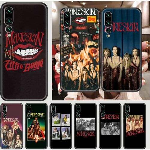 Maneskin Damiano David Phone case For Huawei P Mate P10 P20 P30 P40 10 20 Smart Z Pro Lite 2019 black fashion shell 3D bumper