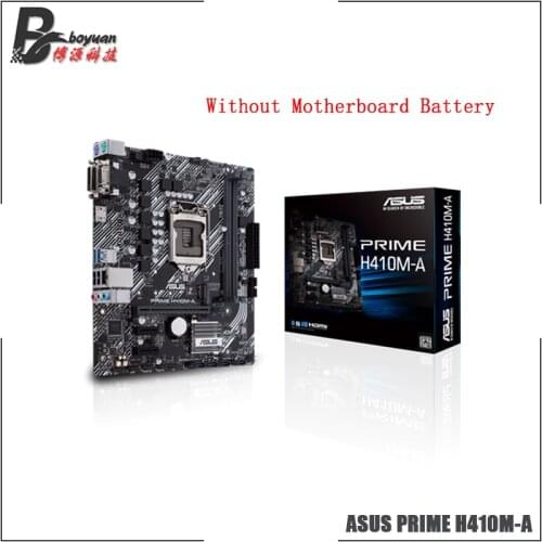 ASUS PRIME H410M A mATX Intel h410 DDR4 M.2 HDMI, D-sub, DVI, USB 3.2 Gen 64G Support 10 gen LGA 1200 CPU Motherboard
