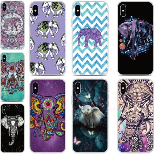 Soft TPU Elephant Pattern Phone Case For Doogee X90 N20 Y9 Plus N10 Y7 Y8 Y8C X70 X60 X60L X50 X50L X30 X55 Silicone Cover