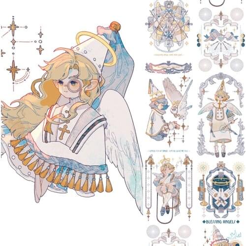 Lovely Girl Angel Pet Washi Tape Sticker Bullet Journal