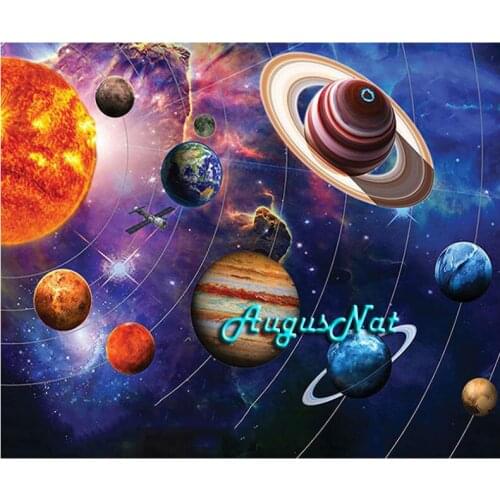 Sky space diamond painting full square galaxy diamond embroidery beads pictures moon diamond cross stitch wall art craft gift