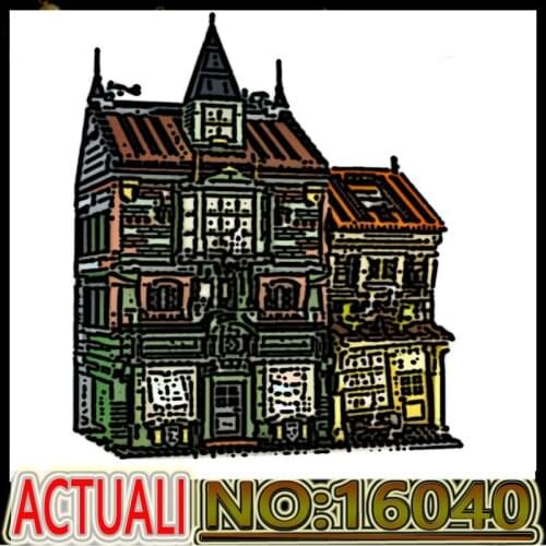 New 16040 Creative Streetview Toys The Magic Book Store Set Assembly Building Blocks Bricks Kids Brain Game Model Birthday Gifts