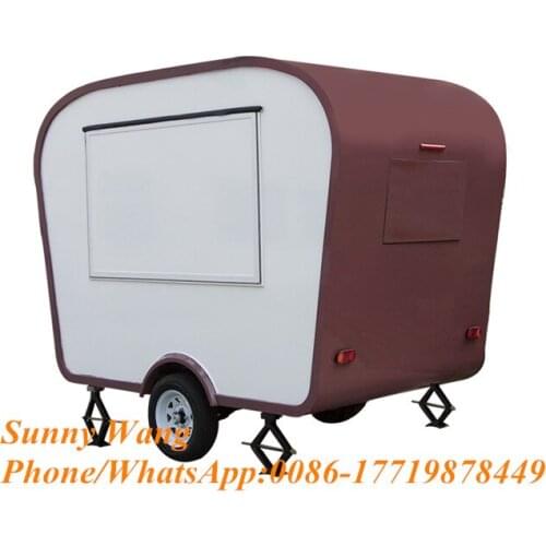 Outdoor mobile tricycle food truck street vending food van food cart for sale