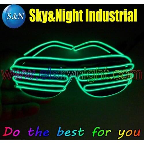 Party gift-EL/Led Shutter glasses with sound inverter +Free Shipping