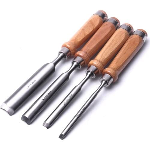 Semi-Circular Woodworking Chisel Set Chrome Vanadium Steel Carpenter Wood Carving Gouge Chisels Tool