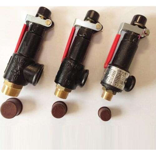 1/2" 1 inch Male Thread Spring Type Relief Valve Iron Body Safety Release Valve for Air Compressor Screw Machine boiler A27W-10T