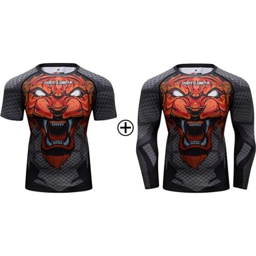 2021 Hot Sale Custom Sublimation Spandex Surf Shirt Design Your Own Compression MMA Bjj Rash Guard