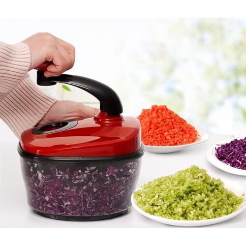 Manual Vegetable Slicer Fruit Meat Cutting Machine Meat Grinder Vegetables Meat Garlic Pepper Grinder Food Cutter