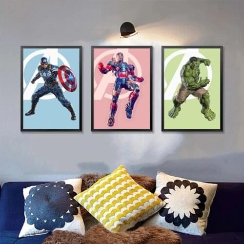Marvel Avengers 5D Diamond Painting Disney Diy Home Decor Diamond Embroidery Full Drill Mosaic Cross Stitch Kits Art Gift