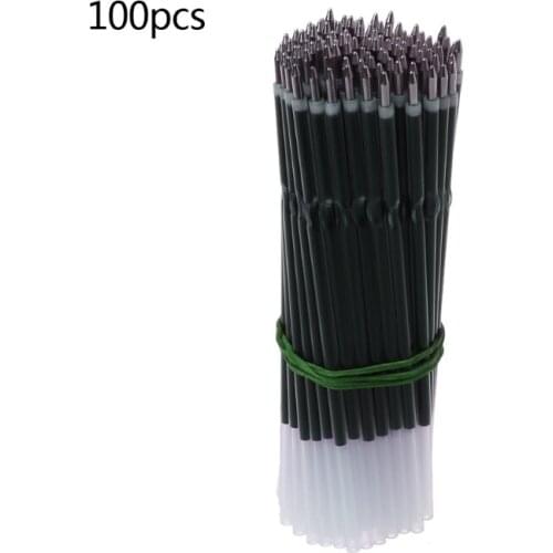 100Pcs 0.7mm Ballpoint Pen Refill Black Blue Red Stationery School Office Supply R9JB