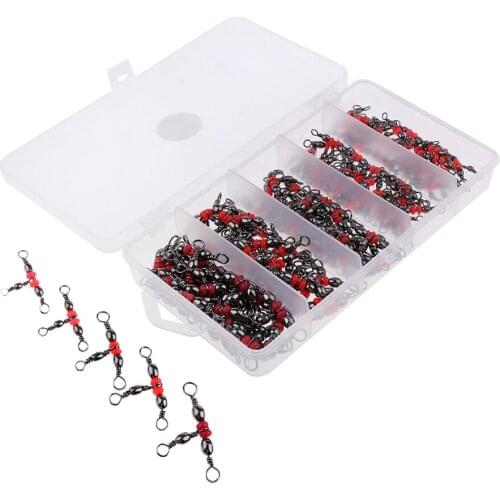 3 Way Triple Barrel Swivels Fishing Tackle Connectors Pack of 125