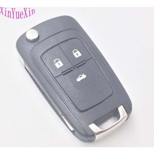 XinYueXin 3Buttons Flip Key For VAUXHALL OPEL Insignia Astra J Zafira C Mokka Corsa E Adam Remote Folding Key Shell 3Button