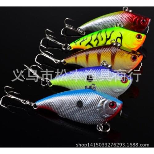 100pcs/lot 2.2" 5.5CM classic bait lures hard bait 0.26OZ 7.5G plastic lures bait Swimbait bass baits Tackle vib dw-1226