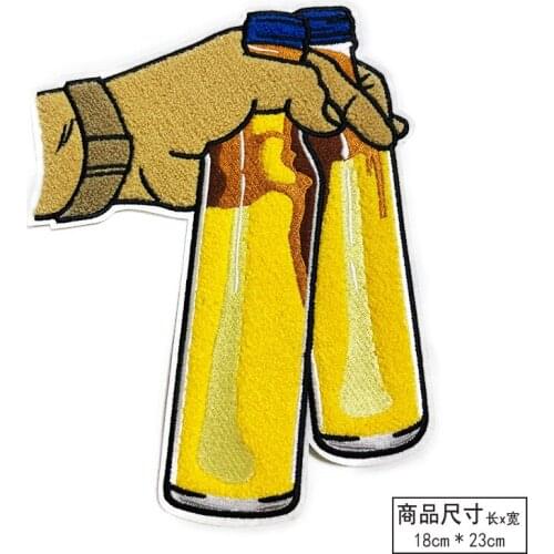 100pcs/Lot Embroidery Patches Letters Clothing Decoration Accessories Diy Iron Heat Transfer Applique Bottle Spirited Away