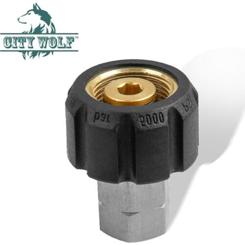 City Wolf High Pressure Washer Stainless Steel Adaptor For Karcher HD Series M22X1.5mm Car Wash Accessory
