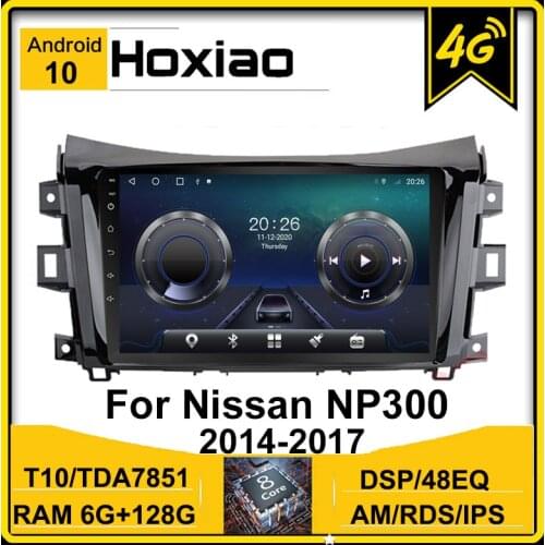 Android 10 8.1 2 Din Car Radio Player For Nissan NAVARA NP300 NP 300 2014 2015 2016 2017 9 Inch RDS IPS AM Car Multimedia Player