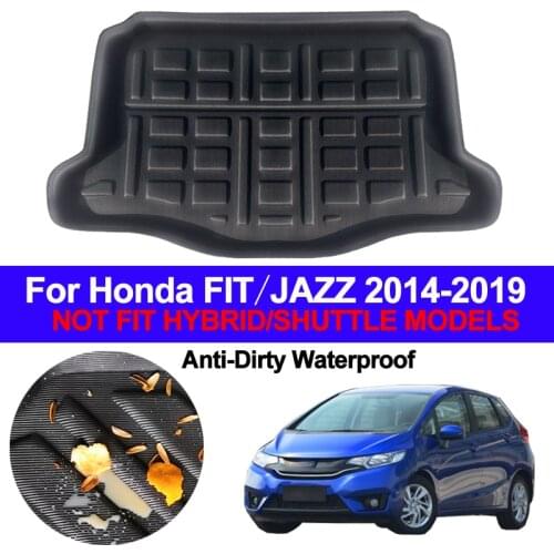 Car Rear Boot Cargo Liner Trunk Floor Mat Carpets Tray Mats Pad Mat Carpet For Honda FIT JAZZ Hatch 2014 - 2016 2017 2018 2019