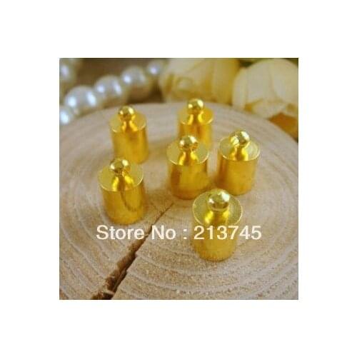 Free shipping 100pc/lot Diy handmade accessories material of pure copper gold plated gold farmar cap tassel charm hasp