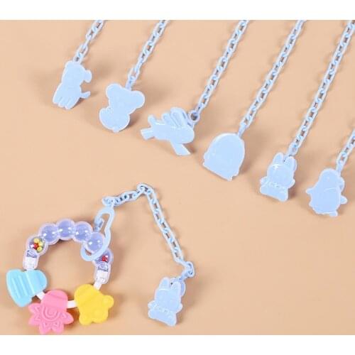 Anti-lost Baby Pacifier Clip Chain Cartoon Animal Infant Dummy Nipple Holder New