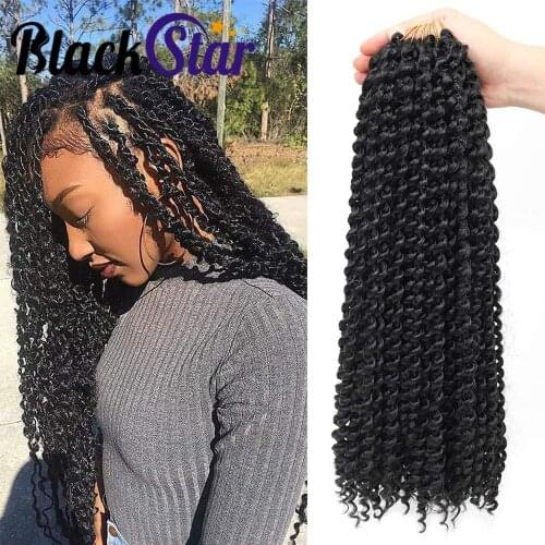 18inch Long Passion Twist Hair Synthetic Pre Passion Twisted Braiding Hair Spring Kinky Twist Hair Crochet Braid Hair Extension