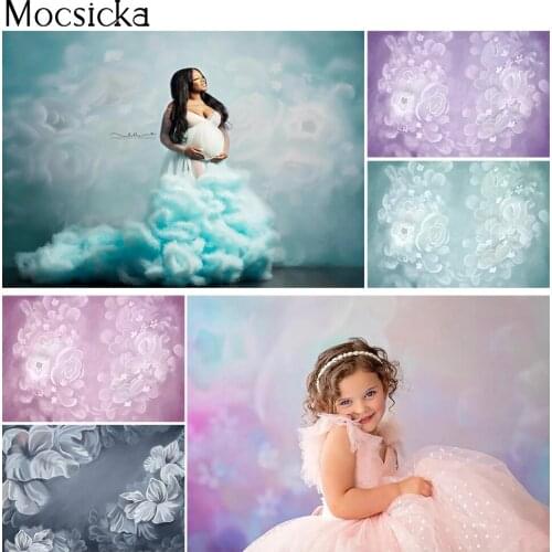 Newborn Kids Birthday Photography Background Bride Floral Photo Background Rose Flowers Spring Scenery Backdrop for photographic