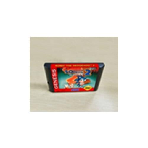 Soniced Game the hedgehog 2 - 16 bit MD Games Cartridge For MegaDrive Genesis console