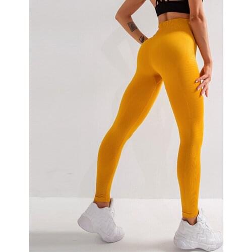 Heyyoga Gym Compression Seamless High-waisted Sport Training Leggings Squatproof Fitness Tights Jogger Women Workout Yoga Pants