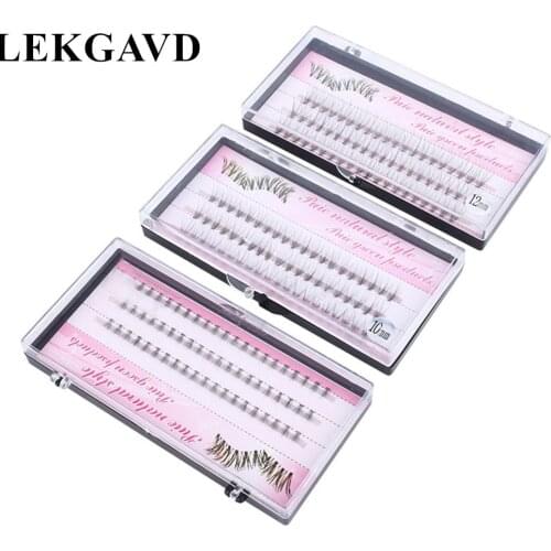 60 Bundle / Set Natural 3D False Eyelashes Fake Lashes Makeup Individual Cluster Natural Long Eye Lashes Beauty Extension Tools