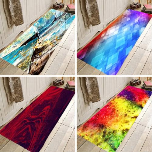 Creative 3D Printing Garden Flower Hallway Carpets and Rugs for Bedroom Living Room Carpet Kitchen Bathroom Anti-Slip Floor Mats