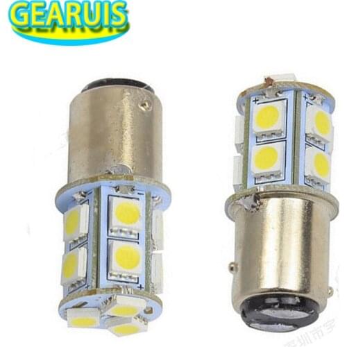 P21/5W 1157 BAY15D 13 SMD 5050 LED Car Tail Brake Turn Signal Led bulb 13LED 13smd DC 12V White Red Blue yellow 20pcs/lot