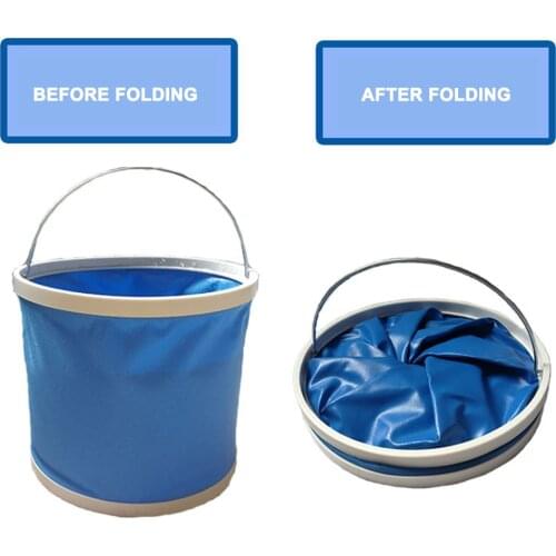 Folding Bucket Outdoor Fishing Camping Picnic BBQ Water Storage Container