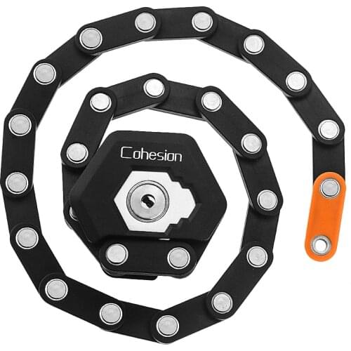 Foldable Bike Lock MTB Road Bicycle Hamburg Lock High Security Anti-Theft Scooter Electric Folding E-Bike Chain Lock