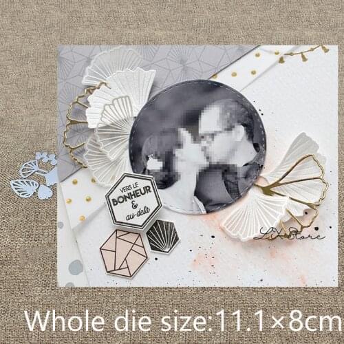 New Design Craft Metal Cutting Die die cuts 5pcs leaves decoration scrapbook Album Paper Card Craft Embossing die cuts