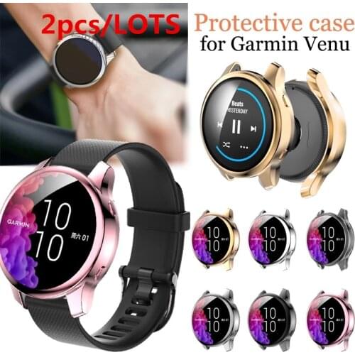 2in1 Screen Protector + Case for Garmin Venu bumper Protector HD Full Cover Screen Protection Coque