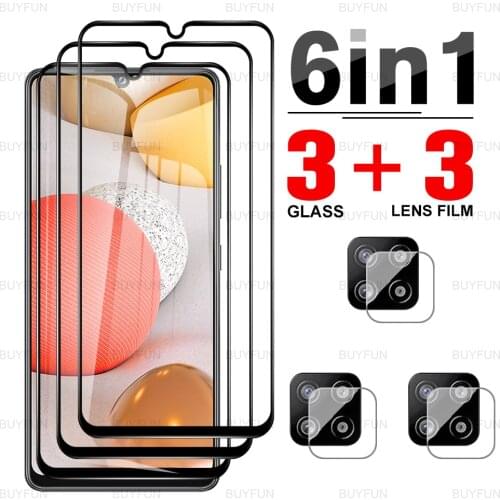 Safety Protective Glass On For Samsung Galaxy A42 5G 6.6'' Screen Protector For Samsung A 42 42A Camera Protection Film A 42