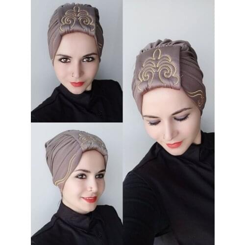 Women Shawl Embroidery Process Double Sided Bone Dark Mink