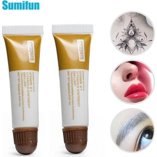 1/3/5Pcs Tattoo Cream Embroidery Repair Gel Tattoo Nursing Ointment Anti Scar Tattoo Aftercare Cream for Eyebrow Lips Eyeliner