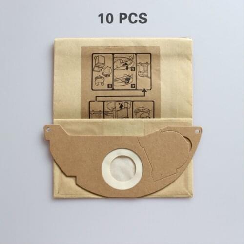 10 piece/batch vacuum filter paper bag for KARCHER A2004 A2WD2250 054 MV2 high efficiency dust bag
