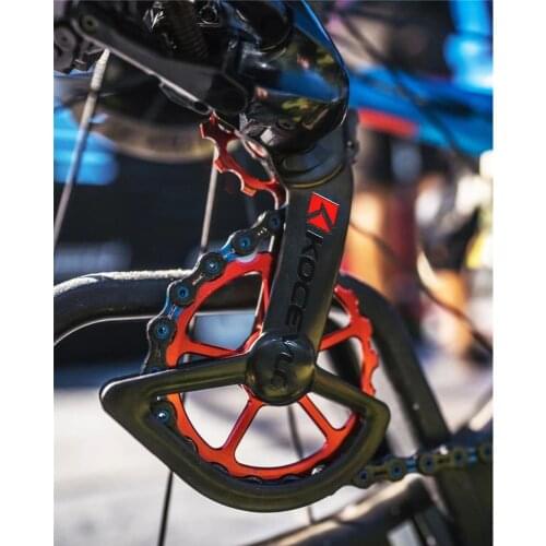 19T Carbon Bike Rear Derailleur Pulley Wheel Kit OSPW Oversized Jockey Pulley System for SHIMANO R9100/9150 R8000 SS/R8050 SS