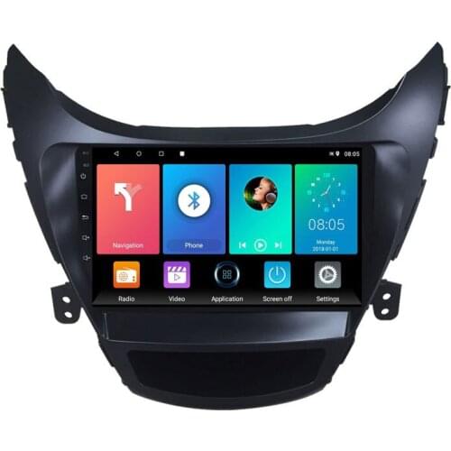 2.5D Android 8.1 For Hyundai Elantra 2012 2013 Car Radio Multimedia Video Player Navigation GPS Wifi 2 din AutoRadio Stereo