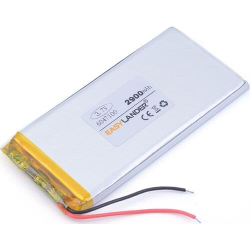 3.7V 2900mAh 6047100 Polymer lithium ion / Li-ion battery for tablet pc power bank cell phone speaker GPS