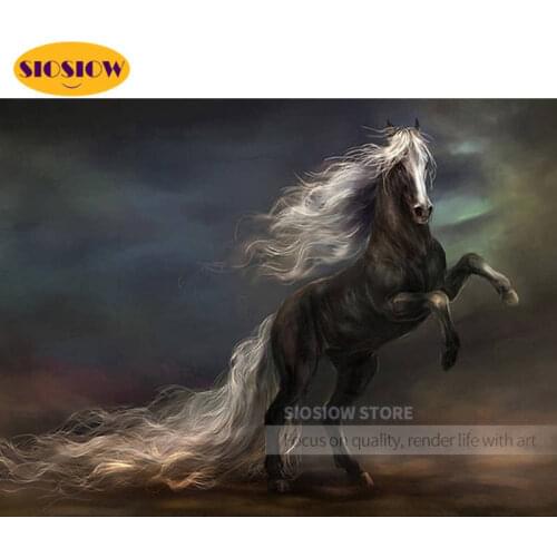 100% Full Diamond Painting Horse 3d Mosaic Embroidery Diamond Art Animals Cross Stitch Bead Picture Kits Living Room Decoration