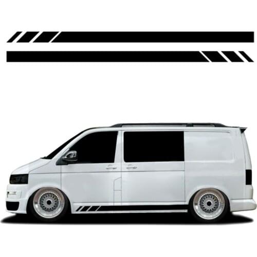 T4 T5 T6 Side Stripes Waterproof Stickers 230*12CM Accessories Campervan For Transporter RV
