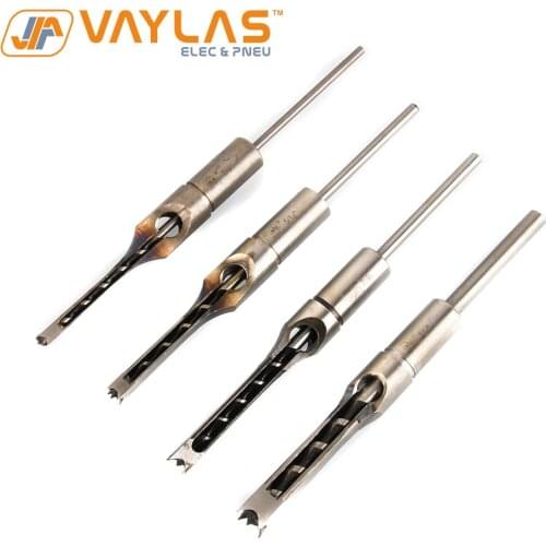 Woodworking Knife Square Hole Reamer Auger Mortising Chisel Carve Square Cone Drill