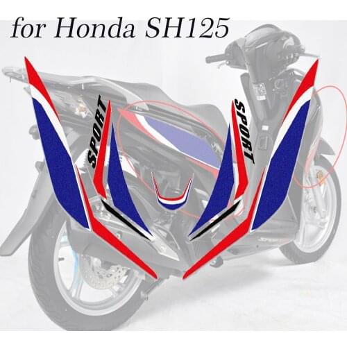 For honda SH125 SH 125 motorcycle Front body waterproof decal fairing sticker super sticky kit Protect decorative decals